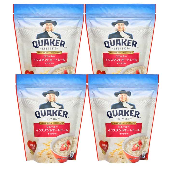 【4袋セット】動画あり　クエーカーインスタントオートミール　オリジナル　270gx4袋　送料無料　Q ...