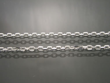 シルバーチェーン SilverChain 3.0mm4面カットあづきチェーン 40cm