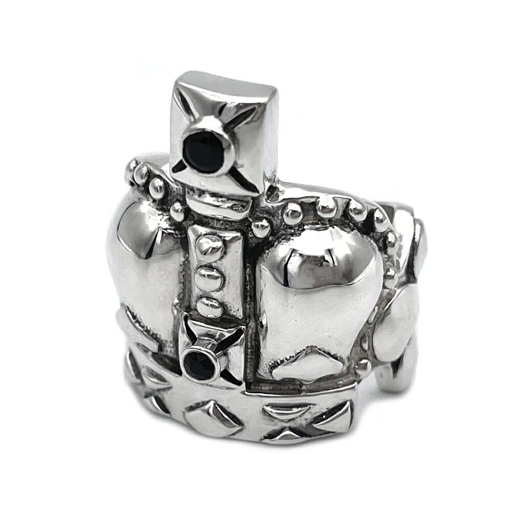 Rakuten - エキシビジョニスト Exhibitionist ラージクラウンリングwストーン LG Crown Ring w Stone