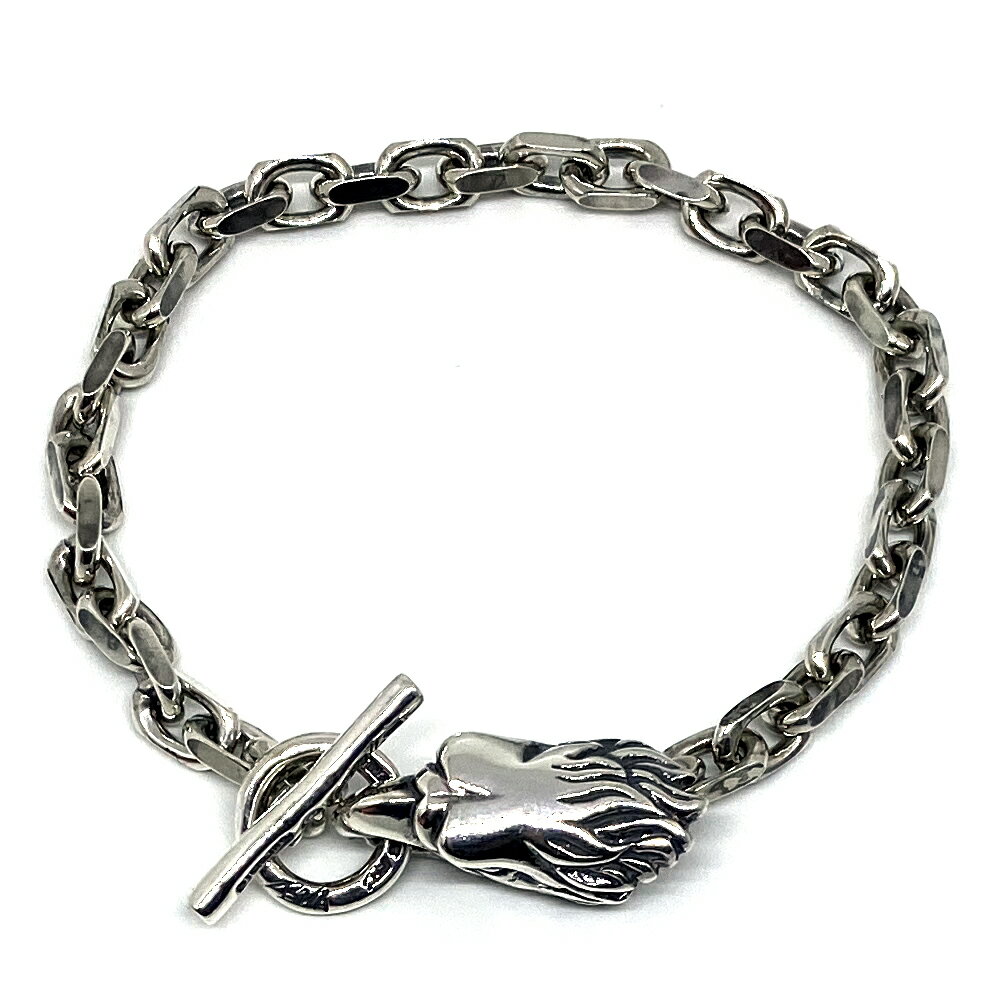 ビルウォールレザー ブレスレット メンズ ビルウォールレザー BILL WALL LEATHER スクエアチェーンリンク wイーグルヘッド Square Chain Link w Animal Head Eagle