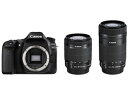 キヤノン / CANON EOS 80D ダブルズームキット 【デジタル一眼カメラ】【送料無料】