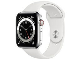 ★アップル / APPLE Apple Watch Series 6 GPS+Cellularモデル 44mm M09D3J/A シルバー ホワイトスポーツバンド【送料無料】