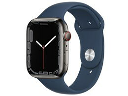 ★アップル / APPLE Apple Watch Series 7 GPS+Cellularモデル 45mm MKL23J/A [グラファイトステンレススチールケース/アビスブルースポーツバンド]