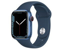 ★アップル / APPLE Apple Watch Series 7 GPS+Cellularモデル 41mm MKHU3J/A [アビスブルースポーツバンド]【送料無料】
