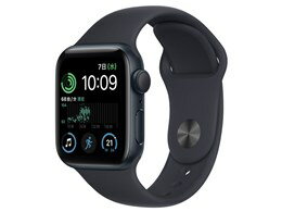 ★アップル / APPLE Apple Watch SE 第2世代 GPSモデル 40mm MNJT3J/A [ミッドナイトスポーツバンド]【送料無料】