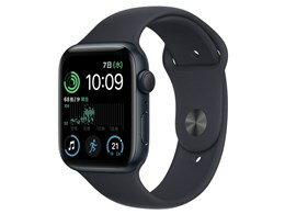 ★アップル / APPLE Apple Watch SE 第2世代 GPSモデル 44mm MNK03J/A [ミッドナイトスポーツバンド]【送料無料】