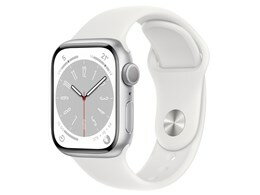 ★アップル / APPLE Apple Watch Series 8 GPSモデル 41mm MP6K3J/A [シルバー/ホワイトスポーツバンド]【送料無料】