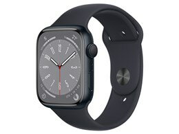 ★アップル / APPLE Apple Watch Series 8 GPSモデル 45mm MNP13J/A [ミッドナイトスポーツバンド]【送料無料】