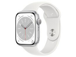 ★アップル / APPLE Apple Watch Series 8 GPSモデル 45mm MP6N3J/A [シルバー/ホワイトスポーツバンド]【送料無料】