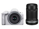 ★キヤノン / CANON EOS R50 ダブルズームキット [ホワイト] 【デジタル一眼カメラ】【送料無料】