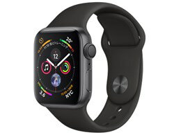 ★アップル / APPLE Apple Watch Series 4 GPSモデル 40mm MU662J/A [ブラックスポーツバンド]【送料無料】