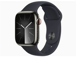 ★アップル APPLE Apple Watch Series 9 GPS+Cellularモデル 41mm MRJ83J/A [グラファイトステンレススチールケース S/M]【送料無料】