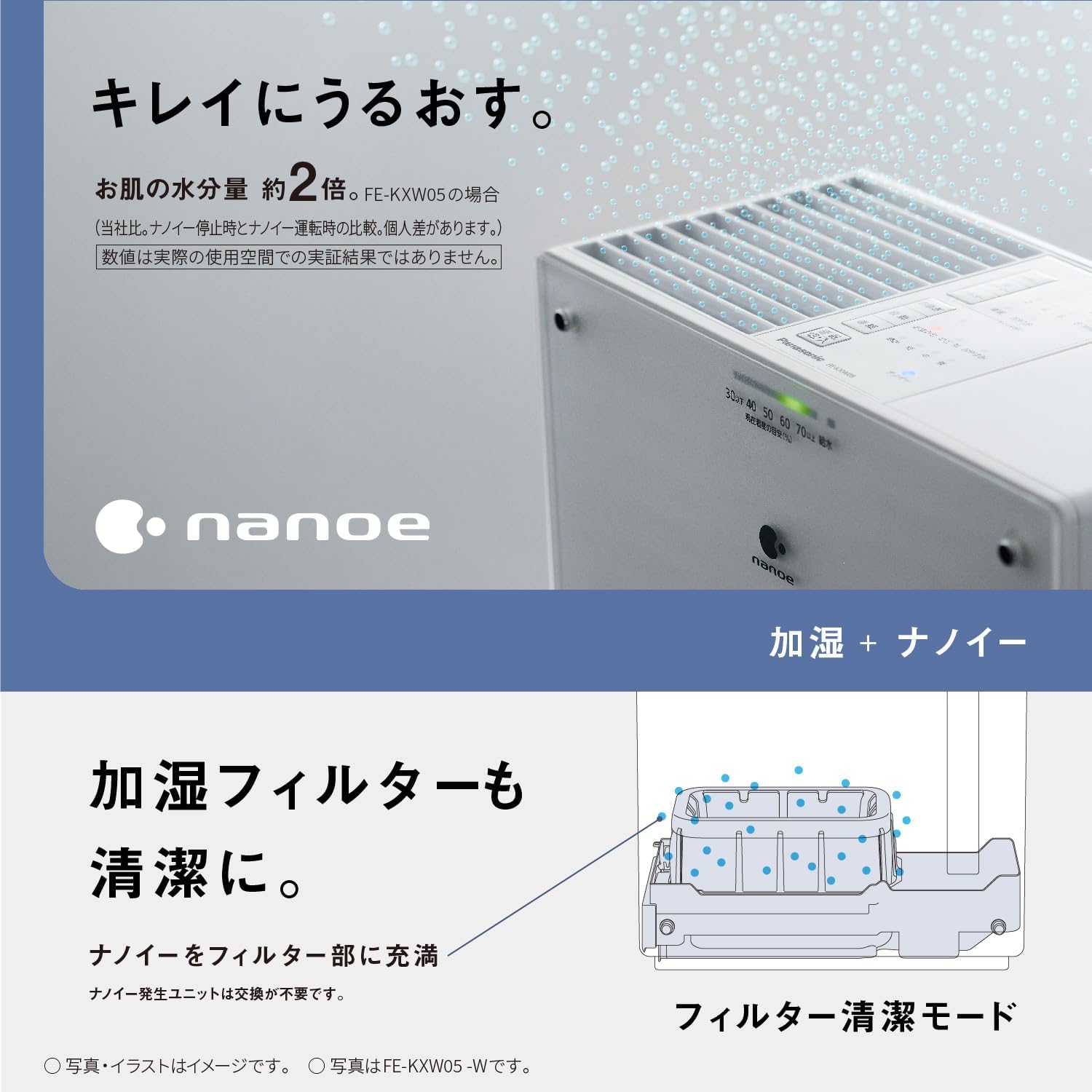 ��Panasonic / �ѥʥ��˥å� �ҡ������쥹�������ü������澮���̥����ס� FE-KXW07-T [���ꥹ����֥饦��]�ڲü���ۡ�����̵����