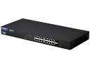 ★エレコム EHB-SG2C16-PL ギガPoE Webスマートスイッチ 16ポート 全ポートPoE+対応 ファンレス 3年保証【スイッチングハブ(ネットワークハブ)】【送料無料】