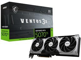 ★MSI GeForce RTX 5070 Ti 16G VENTUS 3X OC [PCIExp 16GB]【グラフィックボード・ビデオカード】【送料無料】