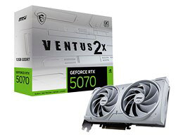 ★MSI GeForce RTX 5070 12G VENTUS 2X OC WHITE [PCIExp 12GB]【グラフィックボード・ビデオカード】【送料無料】