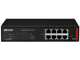 ★バッファロー PoE+対応 ギガビット8ポート スマートLiteスイッチングハブ VLAN QoS ループ防止 BS-GSL..