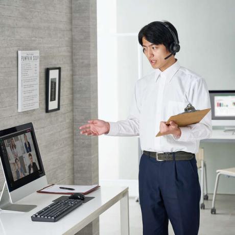 ★エレコム ノイズリダクションステレオBluetoothヘッドセット LBT-HSOH20BK [ブラック]【ヘッドセット】【送料無料】