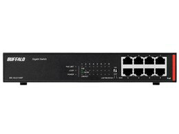 ★バッファロー 法人向け レイヤー2 Giga PoE アンマネージスイッチ BS-GU2108P [ブラック]【スイッチングハブ(ネットワークハブ)】【送料無料】