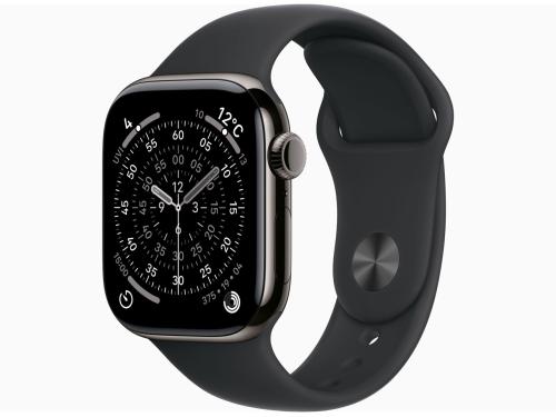 ★アップル / APPLE Apple Watch Series 11 GPS+Cellularモデル 42mm MF8T4J/A [スレートチタニウムケース・ブラックスポーツバンド M/L]【スマートウォッチ・ウェアラブル端末】【送料無料】