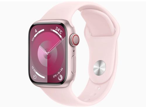 ★アップル / APPLE Apple Watch Series 9 GPS+Cellularモデル 41mm MRHY3J/A [ピンク/ライトピンクスポーツバンド S/M]【スマートウォッチ・ウェアラブル端末】【送料無料】