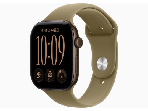 ★アップル / APPLE Apple Watch Series 12 GPSモデル 46mm MJEQ4X/A [ダークブロンズ・オリーブスポーツバンド S/M]【スマートウォッチ・ウェアラブル端末】【送料無料】