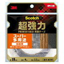 両面テープ スコッチ 超強力両面テープ プレミアゴールド スーパー多用途 粗面用 幅19mm×長さ4m×厚み1.1mm SPR-19R 3M 両面テープ 超強力...