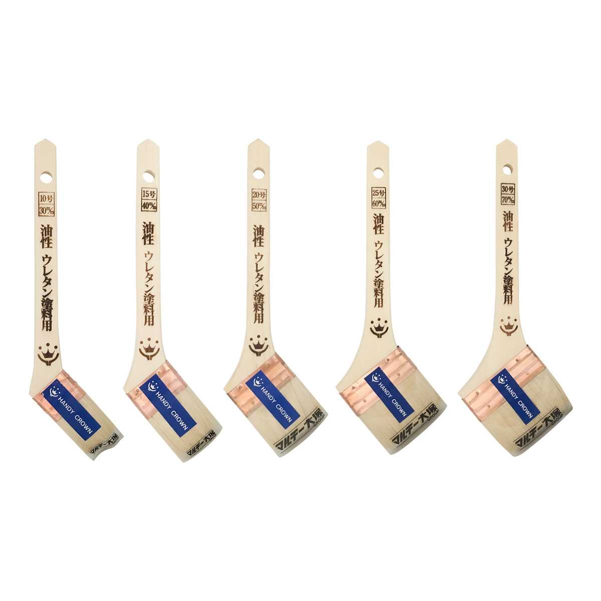 刷毛 Prospec 油性・ウレタン塗料用 金巻 30mm ×3本入 ハンディクラウン はけ ハケ...