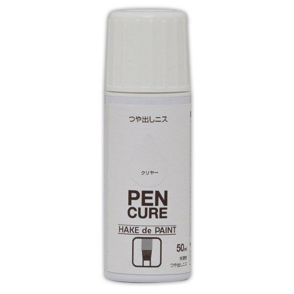 ニス ペンキュア HAKE de PAINT 50ml つやだしニス クリヤー ペベオジャポン 水性ニス 木材塗料 水性 ..