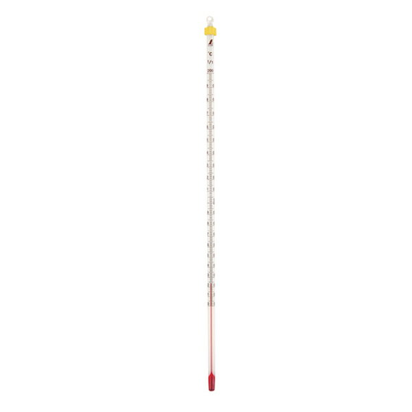 棒状温度計 H-2S アルコール 0～200℃ 30cm バラ 72747 シンワ測定