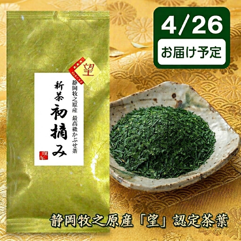 静岡新茶 2026年 初摘み 深蒸し茶 望 特上 かぶせ茶 静岡茶 煎茶 茶葉 日本茶 国産 ネコポス 送料無料 母の日 ギフト 誕生日 内祝 お祝い 敬老の日 お中元 お歳暮 お取り寄せ だいさん通販限定 静岡セレクション