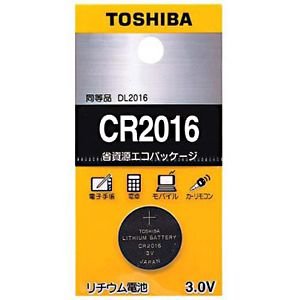 【送料無料】東芝 コイン形リチウム電池 1個パック CR2016EC