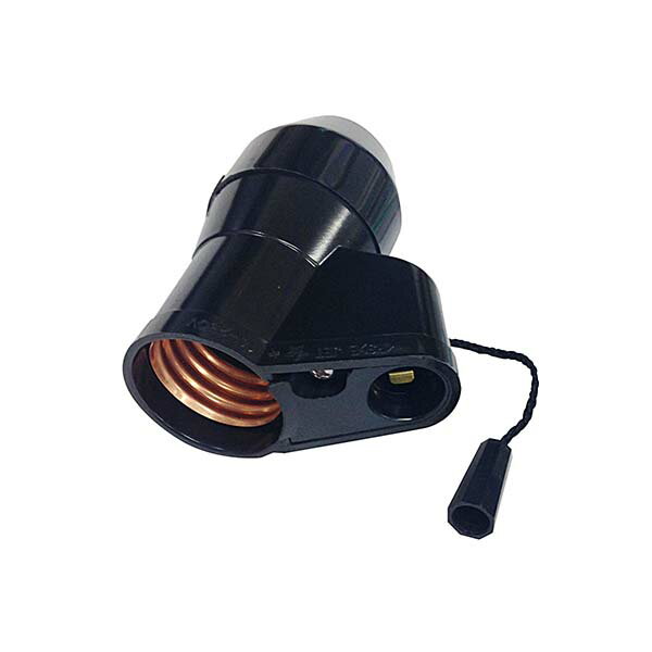 オーム電機　HS-L2612PS-G 親子ソケット E26+E12用 プルスイッチ付 結線式 [品番]04-7617 HSL2612PSG