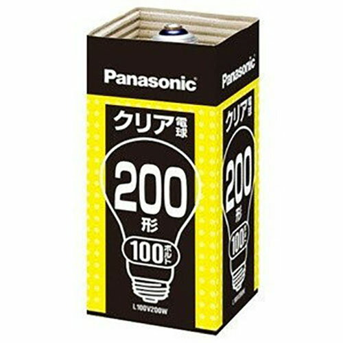 ☆★ケース販売特価25個セット★☆パナソニック クリア電球 100V 200W E26口金 L100V200W_25set [ L100V200W _25set ]