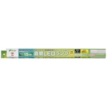 オーム電機 LDF15SS・N/6/8 直管LEDランプ 15形相当 G13 昼白色 グロースタータ器具専用 06-0913