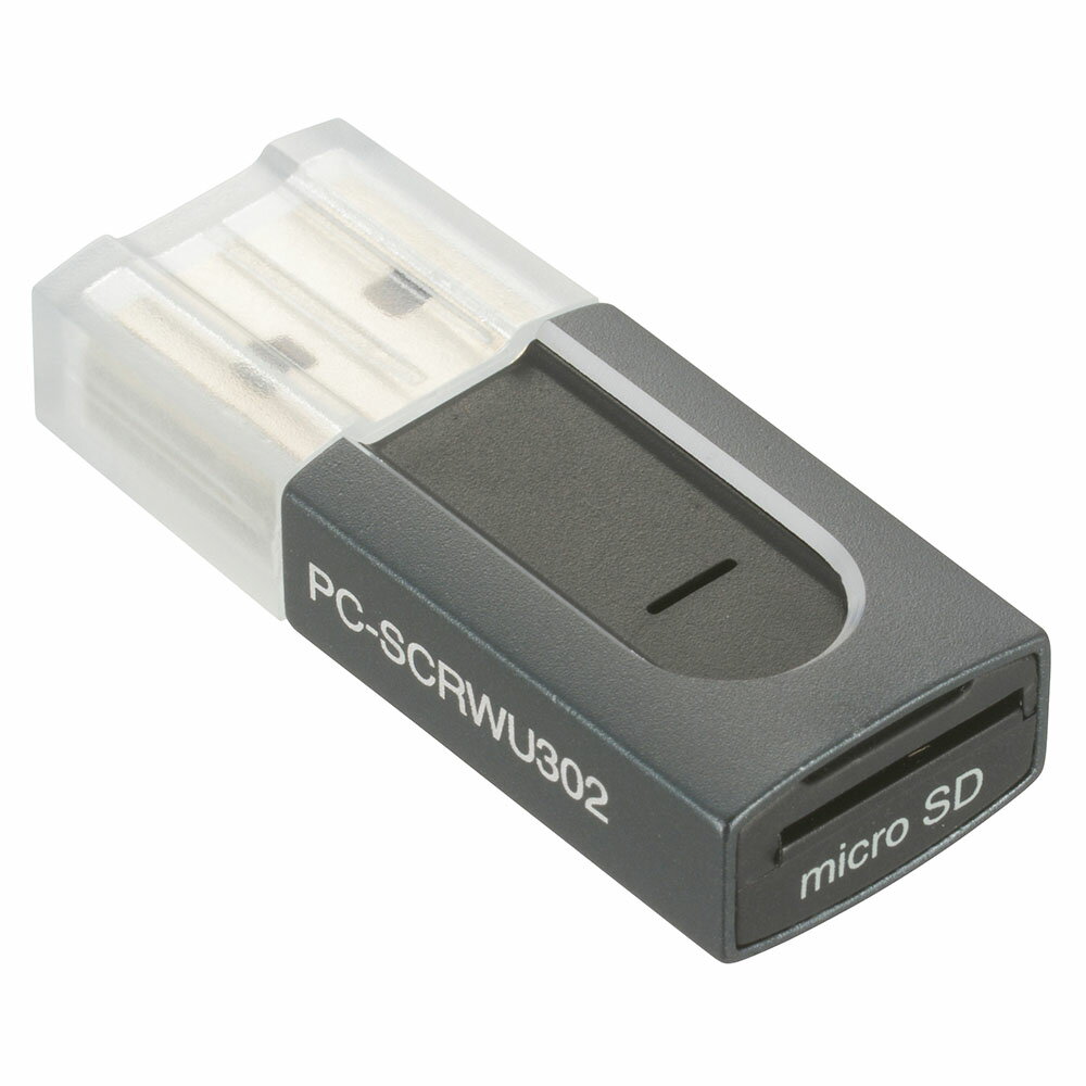 オーム電機　PC-SCRWU302-H　microSD専用