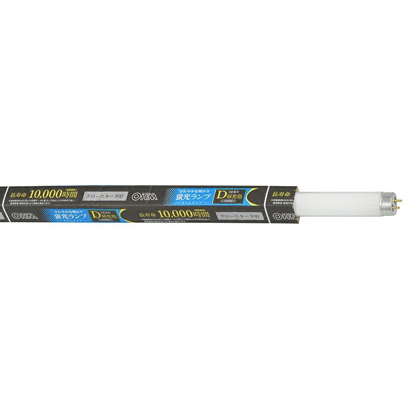 オーム電機　FL15SS・EX-D　直管蛍光ランプ グロースタータ形 15形 昼光色 [品番]06-4513