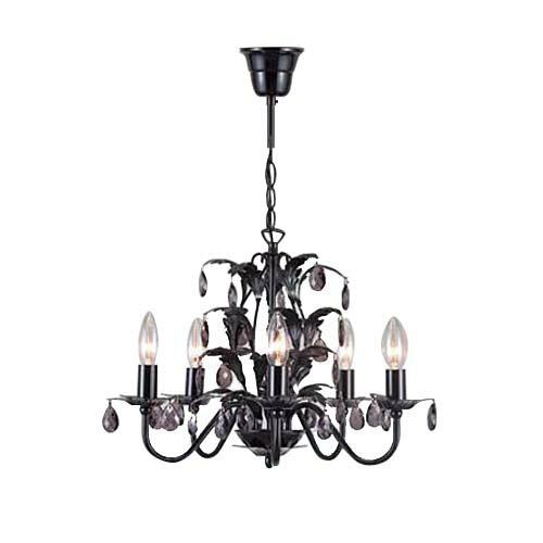 【法人様限定】東京メタル シャンデリア　40WE17白熱電球×5灯　引掛シーリング方式　壁スイッチ JF-CH0..