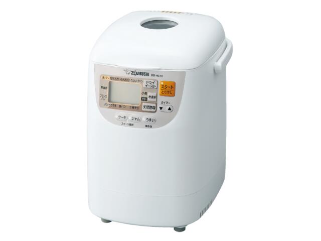 ホームベーカリー 象印マホービン ZOJIRUSHI コンパクトサイズ ごはん入りパンコース搭載 コードホルダー付属 お知らせメロディー 米粉パン ホワイト パンくらぶ BB-HE10