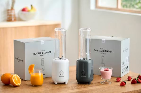 ブレンダー キッチン家電 IRIS OHYAMA アイリスオーヤマ 手軽 持ち運び可能 ボトルブレンダー IBB-601 ホワイト ダークグレー