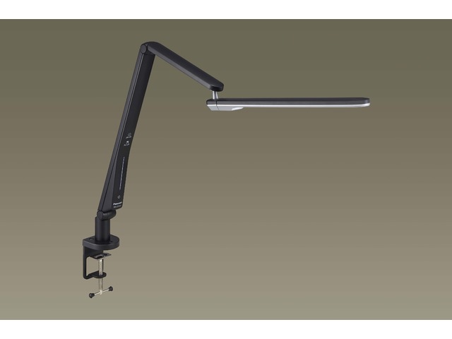デスクスタンド パナソニック LED 最高位モデル クランプタイプ パソコンくっきり光 文字くっきり光 シンプル 6か所可動 パルック K ブラック仕上×シルバー LEDデスクスタンド SQ-LC570