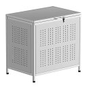 ゴミ箱 160L 屋外用 ふた付き 組立式 ステンレス 日用品 送料無料 ※北海道、沖縄県、離島を除く 【ロジ発送】
