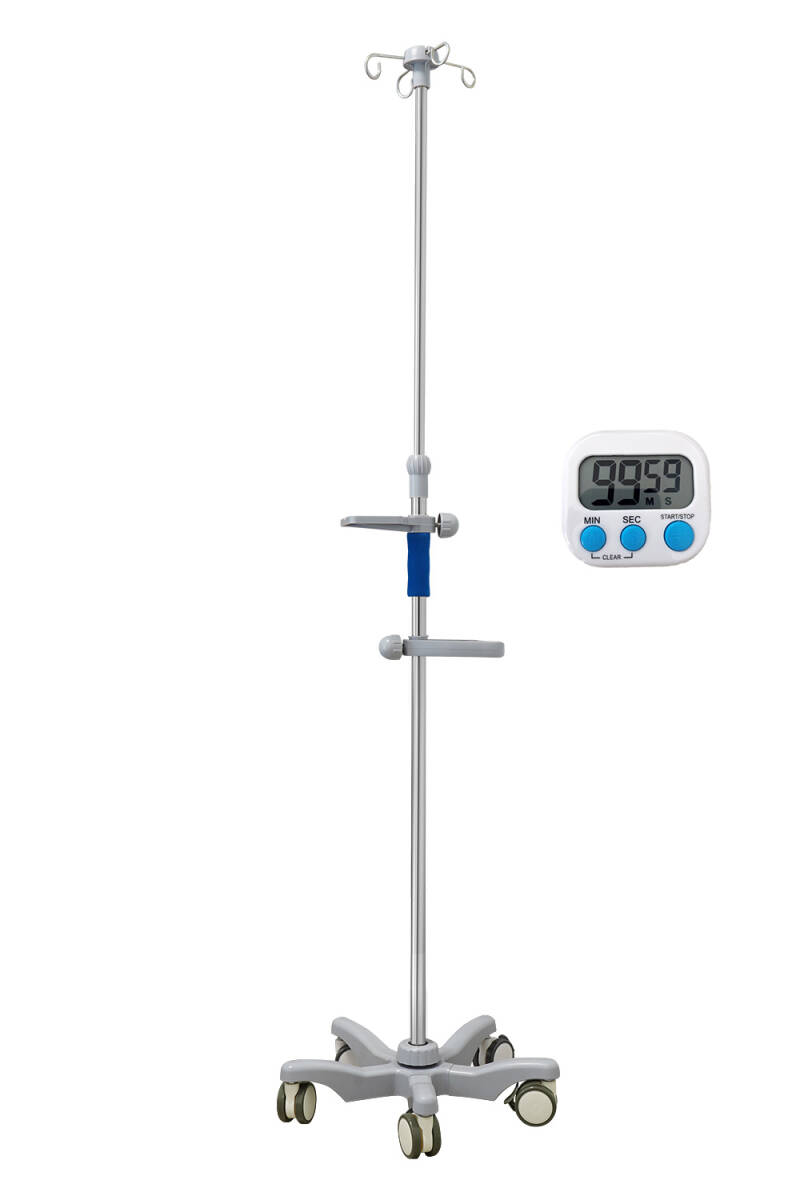 樂天商城 - 点滴スタンド 点滴台 ivスタンド 点滴棒 点滴台スタンド 高さ調節可能 約110-200cm タイマー付き 自宅 介護 日用品 オフィス 送料無料 ※北海道、沖縄県、離島を除く 【ロジ発送】