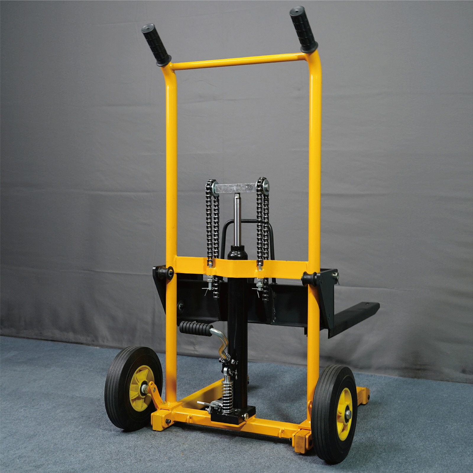 油圧ポンプ ハイタイプ ハンドパレット ハンドフォークリフト 約200kg 昇降約60mm-900mm フォーク長さ..