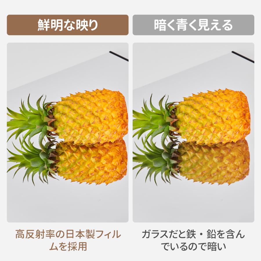全身鏡 約幅40×高さ90cm 壁掛けミラー 鏡 大型 姿見 超軽量 家具 送料無料 ※北海道、沖縄県、離島を除く 【ロジ発送】 [3]