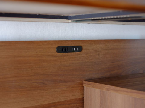 幅110 ワークデスク 事務机 学習机 学習デスク 机 デスク 書斎机 勉強机 大人でも引き出し付き 鍵付き コンセント付き ウォールナット 木製 かっこいい ワイド テレワーク 基本送料無料 FRINK ISSEIKI [3]