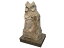 ふくろうポルトガル産御影石、着色約高さ103cm重さ500kg神永大輔制作