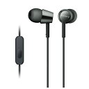 SONY ソニー MDR-EX155AP B ブラック 有線イヤホン 有線 スマホ対応 リモコン マイク付き ハンズフリー カナル型 イヤホン イヤフォン iPhone/Android/PC 【1年保証】