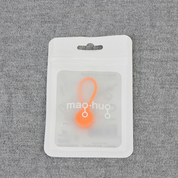 plus3° mag-hug Orange(オレンジ)【ケーブルをまとめるのに便利なマグネットクリップ・バンド/ケーブル収納マグネットクリップ】