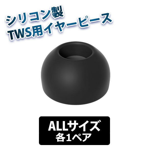 final Eタイプ TWS専用仕様(完全ワイヤレス仕様) BLACK ALLサイズ各1ペア ファイナル イヤーピース イヤーチップ カナル型イヤホン用